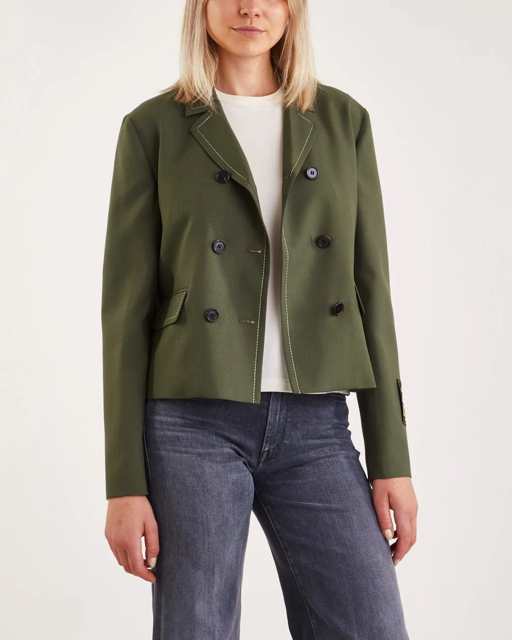 Marni   Jacket Double-Breasted Wool  Green 